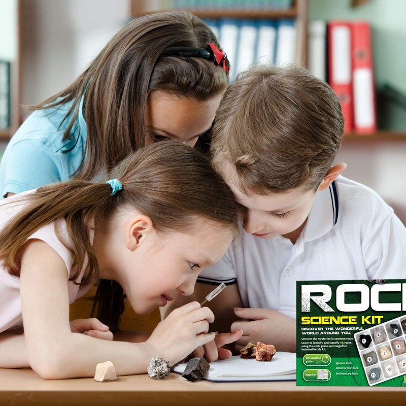 XX Rock & Stone Collection 15 PCS with Collector Box, STEM Toy Science Kit Geology Mineral Specimens Gift Presents for Kid Geologists - Image 5